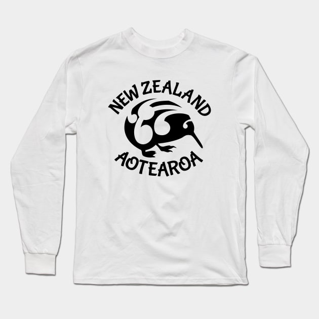 KIWI Aotearoa  New Zealand Long Sleeve T-Shirt by mailboxdisco